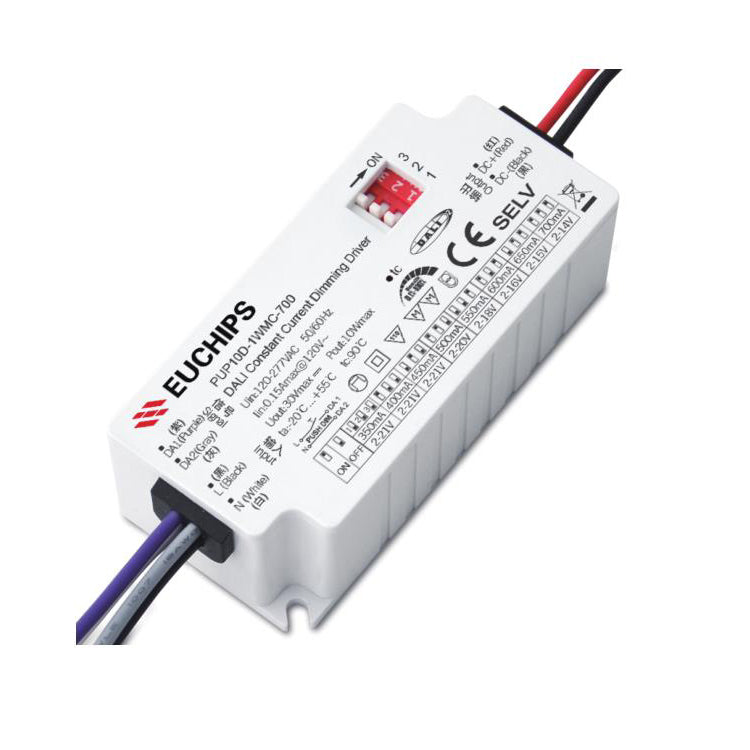 10W DALI Dimming Constant Current Driver (PUP10D-1WMC-350mA&PUP10D-1WMC-700mA)