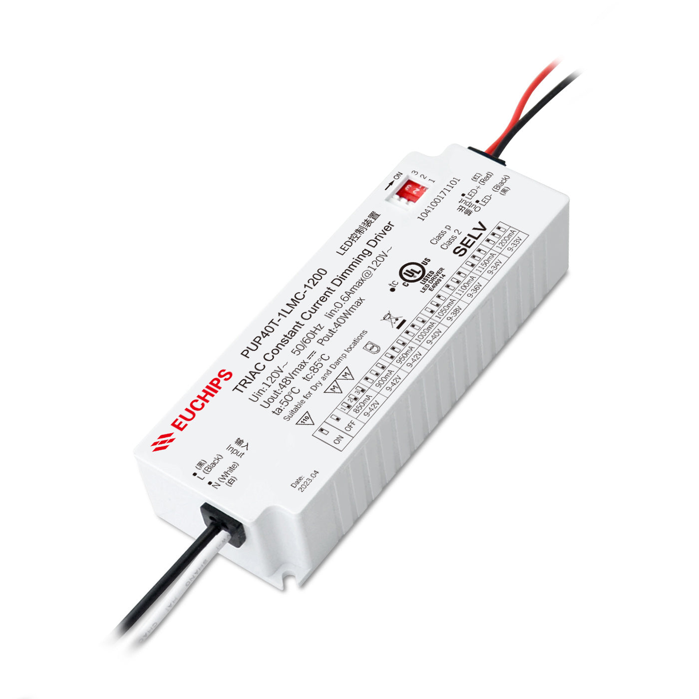 40W 850mA Triac CC Driver( PUP40T-1LMC-850 & PUP40T-1LMC-1200 )