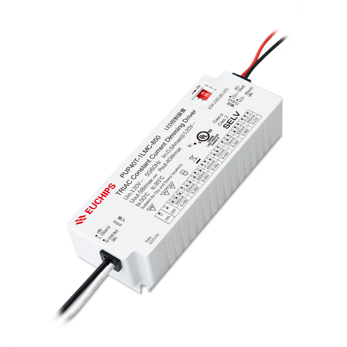 40W 850mA Triac CC Driver( PUP40T-1LMC-850 & PUP40T-1LMC-1200 )